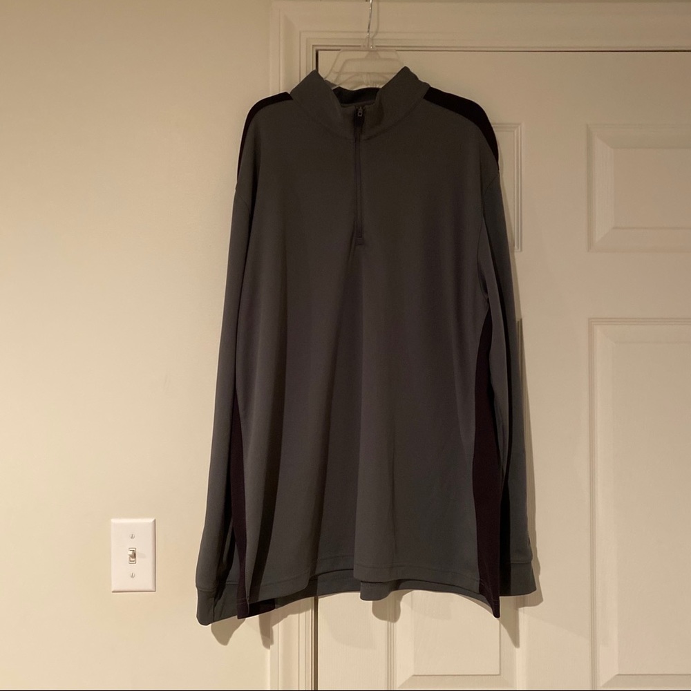 PGA Tour Grey and Black Quarter Zip